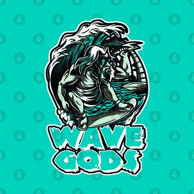 God of Waves Washed Teal Mint Foam by funandgames