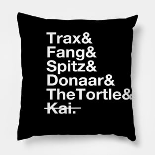 Trax&Fang&Spitz&Donaar&TheTortle&Kai Pillow