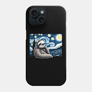 Sloth Starry Night Phone Case