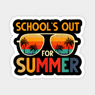 School's Out For Summer Magnet