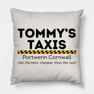 Doc Martin Tommy's Taxis Portwenn Port Isaac Cornwall Pillow