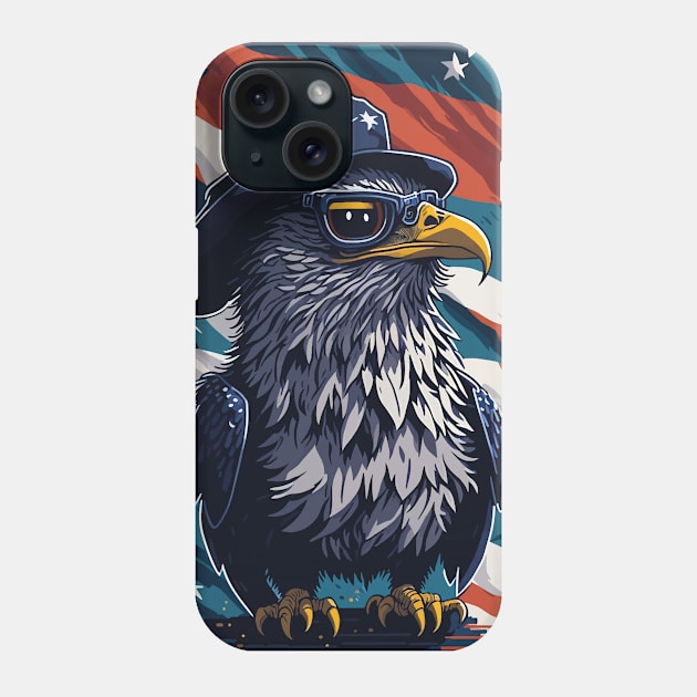 Patriotic Eagle Phone Case by By_Russso