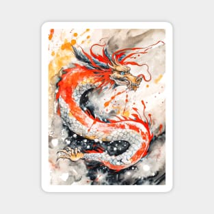 Chinese Dragon Digital Painting Magnet