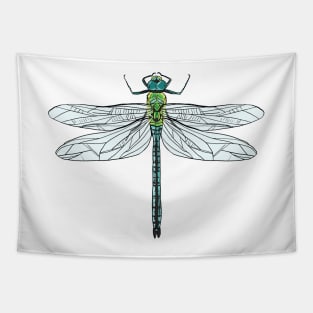 Dragonfly Colored Realistic Tapestry