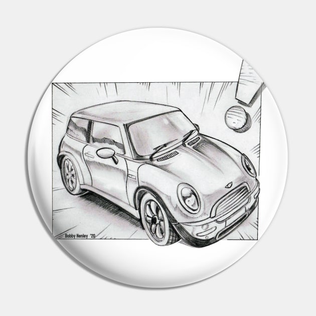 Mini Cooper pencil sketch Pin by Illustratorator