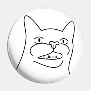 Surprised Funny Cat Pin