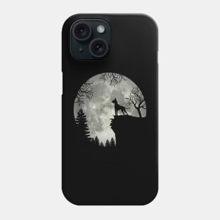 Great Dane Dog And Moon Scary Halloween Phone Case