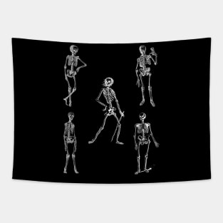 Halloween Skeleton Dance Tapestry