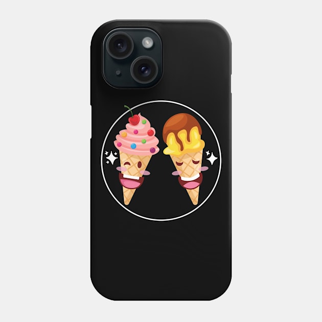 HAPPY ICE CREAM Phone Case by TheAwesomeShop