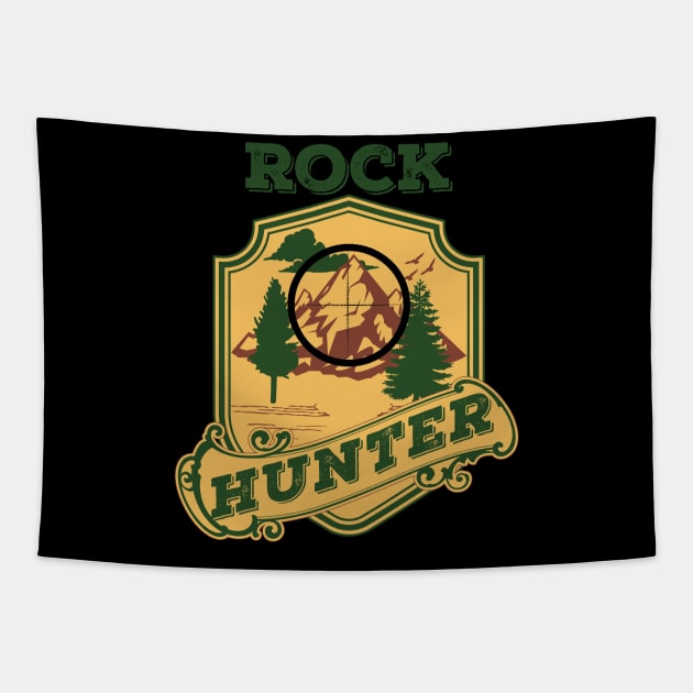 Rock Hunter- Geology- Rockhound Tapestry by Crimson Leo Designs