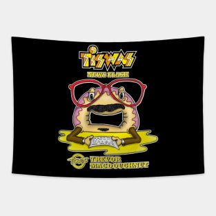 Tiswas Funny Trevor MacDoughnut Tapestry