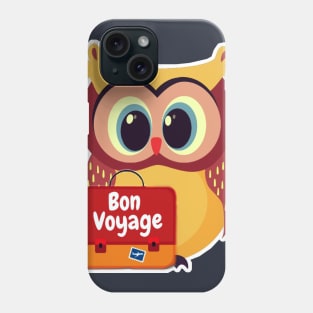 Owl traveling Phone Case