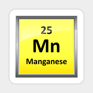 Manganese Element Symbol - Periodic Table Magnet