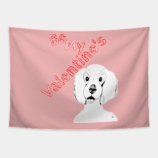 Dog Valentine Tapestry