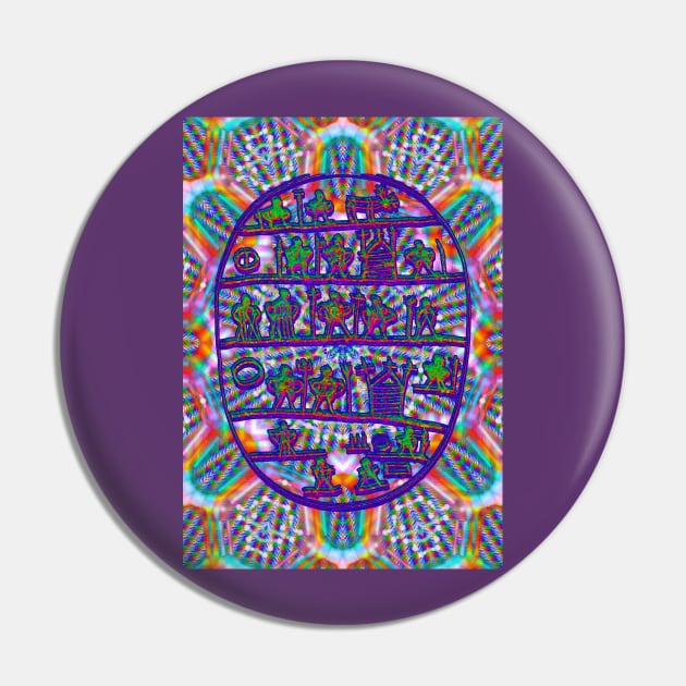 Sami Shaman's Drum Pin by indusdreaming