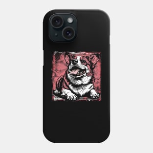 Retro Art Pembroke Welsh Corgi Dog Lover Phone Case