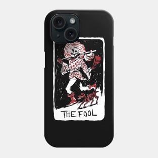 The Fool Skeleton Tarot Card Phone Case