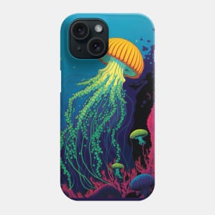 Jellyfish Underwater in the Ocean Phone Case