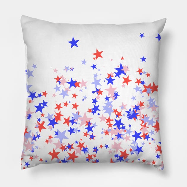 USA Stars Pillow by aquariart