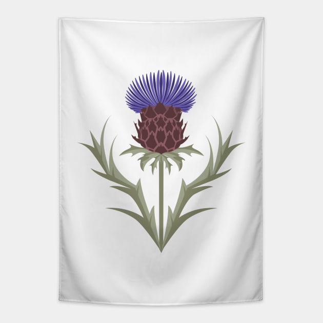 Plume thistle Tapestry by Avisnanna