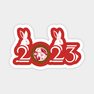 2023 Year of the Rabbit - Chinese Zodiac Chinese New Year 2023 Magnet