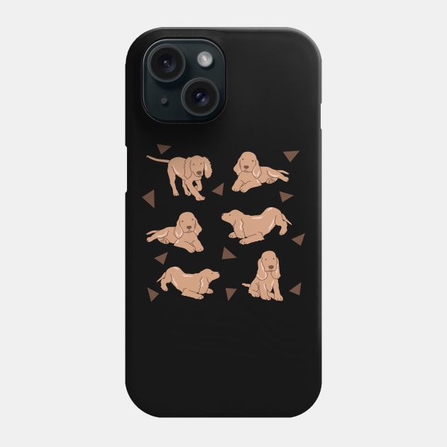 Cocker Spaniel Puppies Phone Case by Wlaurence