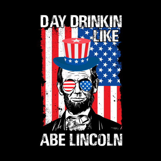 Funny 4th of July Lincoln by Banned Books Club