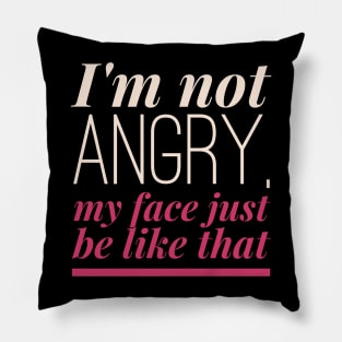 Mad Look (Rose pink) Pillow