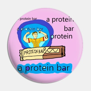 protein bar, protein bar vintage pattern Pin