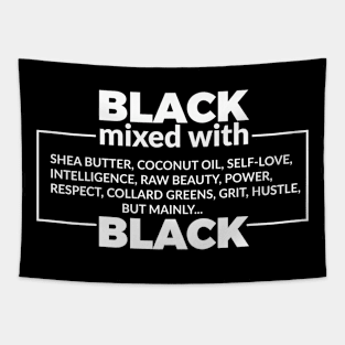 Black Mixed With Shea Butter, Coconut oil, Self Love, Intelligence... Tapestry