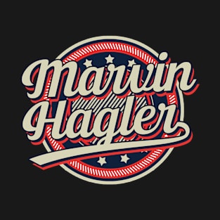 Graphic Aesthetic Marvin Proud Name Circle Vintage Art T-Shirt