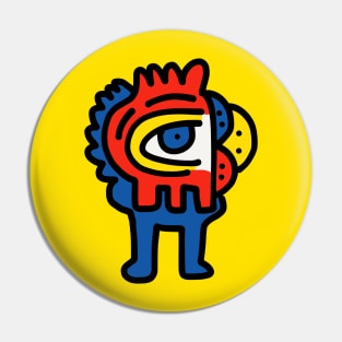 Cyclope Street Art Comic Graffiti Pin