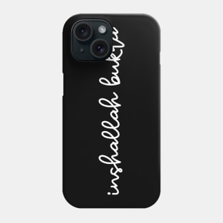 inshallah bukra - white Phone Case