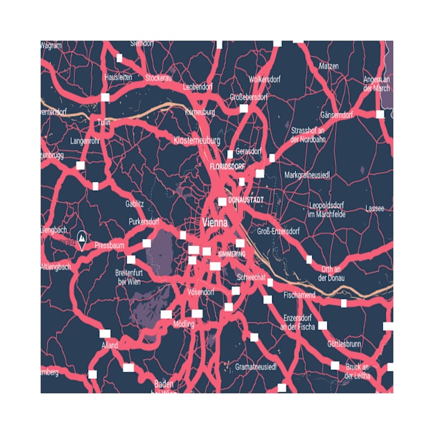 Vienna color map by Mapmania