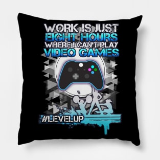 Funny Gamer Motivation Pillow