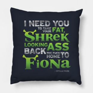 Shrek Looking Ass Pillow