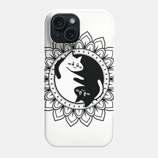 mandala cat Phone Case