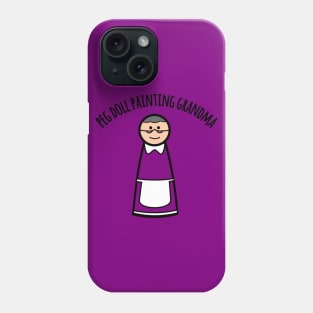 Peg Doll Painting Grandma Phone Case