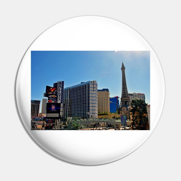 Eiffel Tower Paris and Ballys Hotel Las Vegas America Pin by AndyEvansPhotos