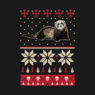 Ferret And Chirstmas T-Shirt