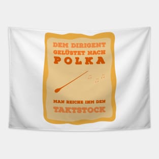 Polkadirigent Orange Tapestry