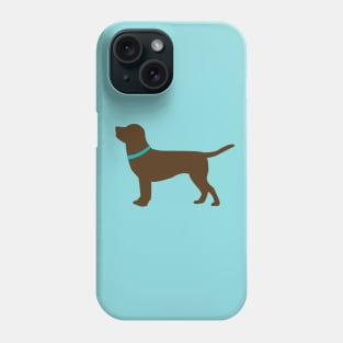 Chocolate labrador retriever Phone Case