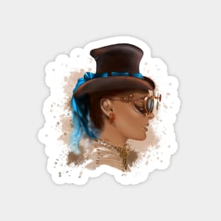 Steampunk girl Magnet