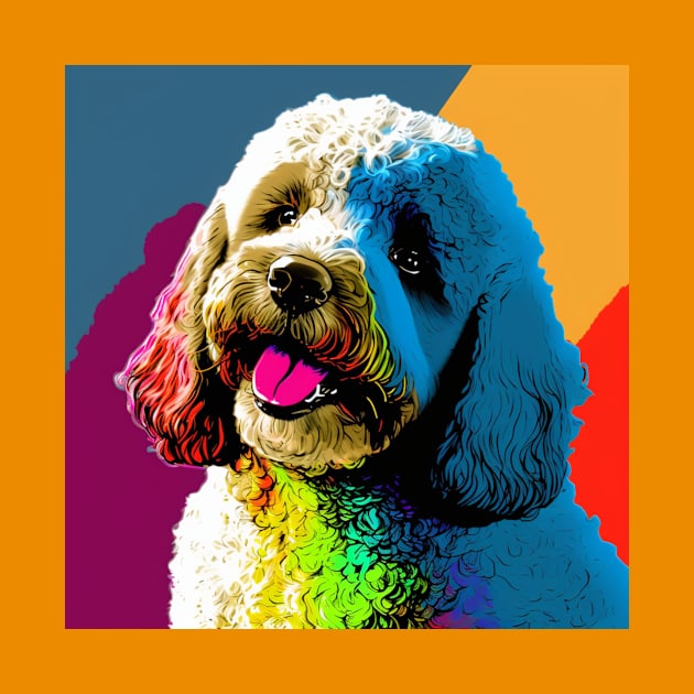 Happy Pop Art Poodle by Star Scrunch