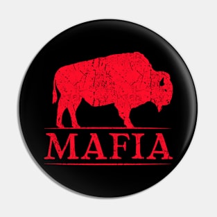 Mafia Red Football Pin