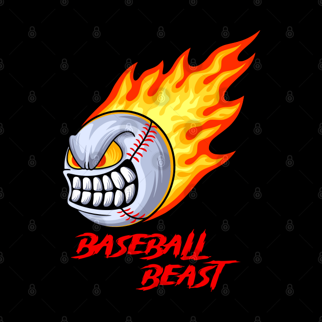 Baseball beast by Kusumaillustration