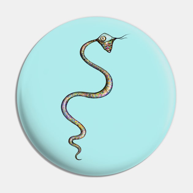 Fantasy snake Pin by Colorandmagic