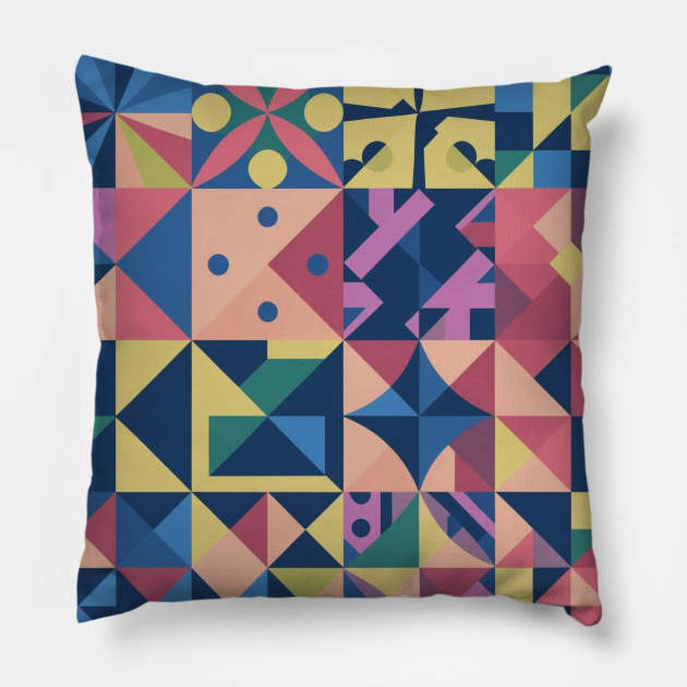 Geometric design Pillow by designgoodstore_2