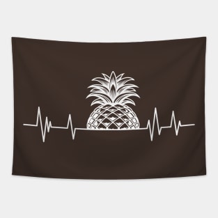 pineapple heartbeat ,Ananas heartbeat fruit Tapestry