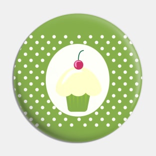 cherry cupcake Pin